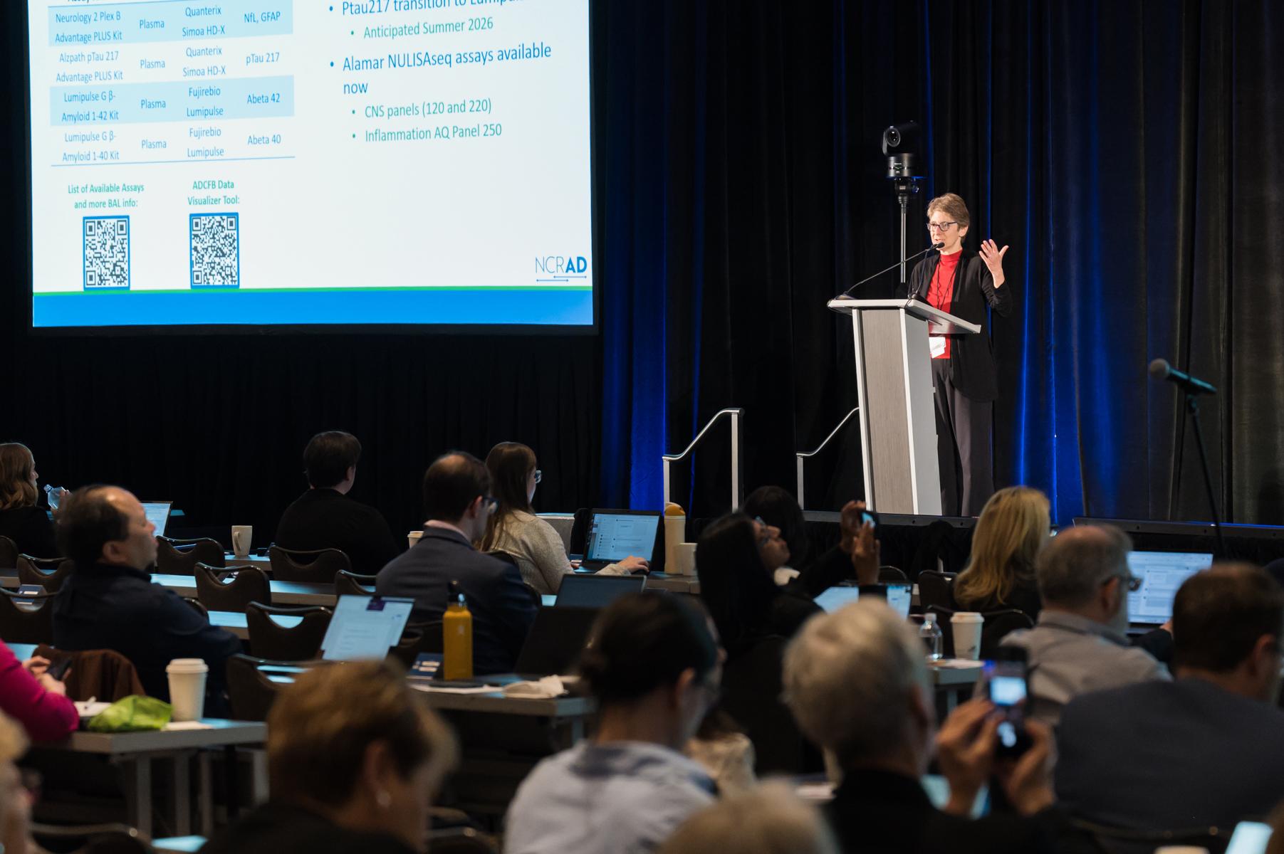 Tatiana Faroud, PhD presenting