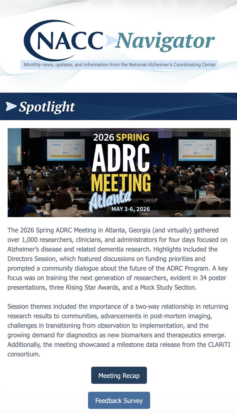 May 2026 NACC Navigator